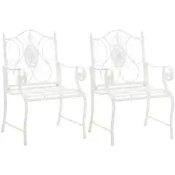 Netto Marken-Discount CLP 2er Set Gartenstühle Punjab Farbe:weiß Angebot