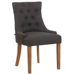 Netto Marken-Discount CLP Esszimmerstuhl Inverness Stoff antik-hell Farbe:dunkelgrauGestell Farbe:antik-hell Angebot