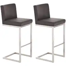 Netto Marken-Discount CLP 2er Set Barhocker Paros Kunstleder Farbe:braun Angebot