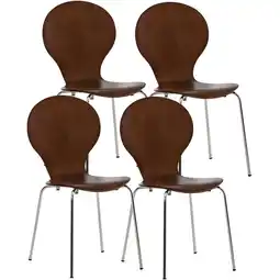 Netto Marken-Discount CLP 4er Set Besucherstuhl Diego Farbe:braun Angebot