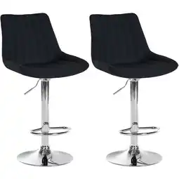 Netto Marken-Discount CLP 2er Set Barhocker Toni Stoff chrom Farbe:schwarzMaterial Gestell:Metall in Chromoptik Angebot