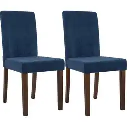 Netto Marken-Discount CLP 2er Set Esszimmerstuhl Ina Cord antik dunkel Farbe:blauGestell Farbe:antik-dunkel Angebot