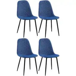 Netto Marken-Discount CLP 4er Set Stühle Giverny Stoff Farbe:blauMaterial:Stoff Angebot