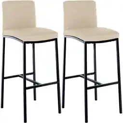 Netto Marken-Discount CLP 2er Set Barhocker Freeport Stoff B Farbe:cremeMaterial:Stoff Angebot