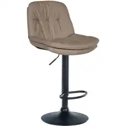 Netto Marken-Discount CLP Barhocker Laurel Stoff schwarz Farbe:taupeMaterial Gestell:Metall matt schwarz Angebot