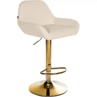 Netto Marken-Discount CLP Barhocker Braga Gold Kunstleder Farbe:creme Angebot