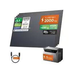 Netto Marken-Discount SOLARWAY Balkonkraftwerk 2000 Watt Anker SOLIX Solarbank 4 Pro Angebot