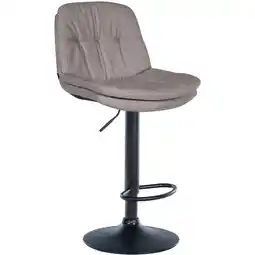 Netto Marken-Discount CLP Barhocker Laurel Stoff schwarz Farbe:grauMaterial Gestell:Metall matt schwarz Angebot