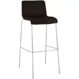 Netto Marken-Discount CLP Barhocker Hoover Samt 4-Fuß Chrom Farbe:braun Angebot