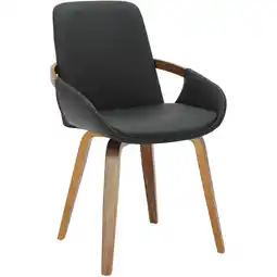 Netto Marken-Discount CLP Esszimmerstuhl Bertol Kunstleder Farbe:walnuss/schwarz Angebot