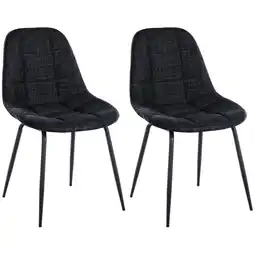 Netto Marken-Discount CLP 2er Set Stuhl Tom Stoff Farbe:schwarzMaterial:Stoff Angebot