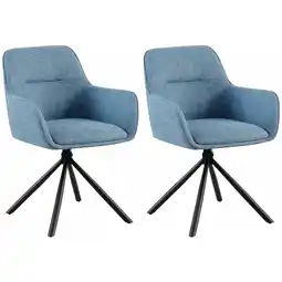 Netto Marken-Discount CLP 2er Set Stuhl Tipton Stoff Farbe:blau Angebot
