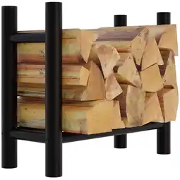 Netto Marken-Discount CLP Kaminholzständer Medya rund 30x60x60 cm schwarz Größe:30x60x60 cmForm:rund Angebot