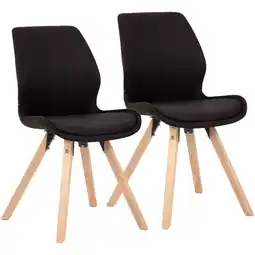 Netto Marken-Discount CLP 2er Set Stuhl Luna Stoff Farbe:schwarzMaterial:Stoff Angebot