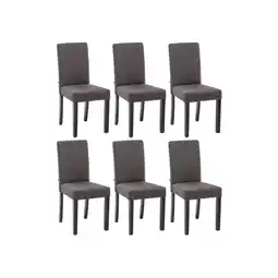 Netto Marken-Discount CLP 6er Set Esszimmerstuhl Ina Stoff schwarz Farbe:dunkelgrauGestell Farbe:schwarz Angebot