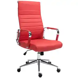 Netto Marken-Discount CLP Bürostuhl Kolumbus Echtleder Farbe:rot Angebot