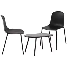 Netto Marken-Discount CLP Sitzgruppe Veldin 2er Farbe:schwarz Angebot