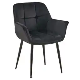 Netto Marken-Discount CLP Esszimmerstuhl Roseville Samt Farbe:schwarz Angebot