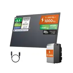 Netto Marken-Discount SOLARWAY Balkonkraftwerk 1000 Watt EcoFlow STREAM 5000 Angebot