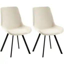 Netto Marken-Discount CLP 2er Set Esszimmerstuhl Lewes Samt Farbe:creme Angebot