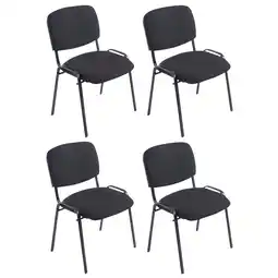 Netto Marken-Discount CLP 4er Set Stühle XL Ken Stoff Farbe:schwarz Angebot