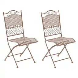 Netto Marken-Discount CLP 2er Set Gartenstühle Kiran Farbe:antik braun Angebot