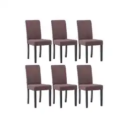 Netto Marken-Discount CLP 6er Set Esszimmerstuhl Ina Stoff schwarz Farbe:braunGestell Farbe:schwarz Angebot