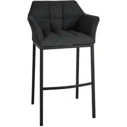 Netto Marken-Discount CLP Barhocker Damaso B Filz mit 4-Fuß Gestell Farbe:anthrazitGestell Farbe:schwarz Angebot