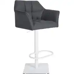 Netto Marken-Discount CLP Barhocker Damaso W Filz Farbe:grauGestell Farbe:weiß Angebot