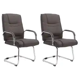 Netto Marken-Discount CLP 2er Set Stühle Attila Stoff Farbe:dunkelgrau Angebot