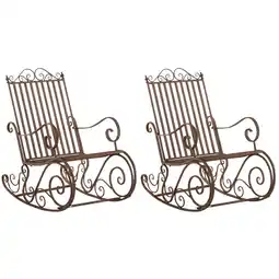 Netto Marken-Discount CLP 2er Set Schaukelstühle Smilla Farbe:braun Angebot
