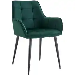 Netto Marken-Discount CLP Esszimmerstuhl Ferndale Samt Farbe:dunkelgrün Angebot