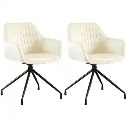 Netto Marken-Discount CLP 2er Set Esszimmerstuhl Welby Samt Farbe:creme Angebot