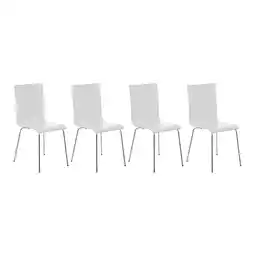 Netto Marken-Discount CLP 4er Set Besucherstuhl Pepe Farbe:weiß Angebot