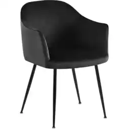 Netto Marken-Discount CLP Esszimmerstuhl Jaysie Samt Farbe:schwarz Angebot