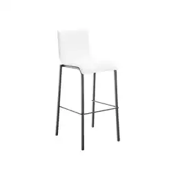 Netto Marken-Discount CLP Barhocker Avola Leder Flach B78 Farbe:weiß Angebot