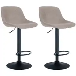 Netto Marken-Discount CLP 2er Set Barhocker Loft Stoff Farbe:taupeMaterial:Stoff Angebot