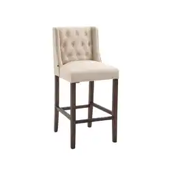 Netto Marken-Discount CLP Barhocker Cassandra Stoff Antik-dunkel Farbe:cremeGestell Farbe:antik-dunkel Angebot