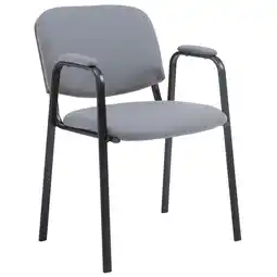 Netto Marken-Discount CLP Besucherstuhl Ken PRO Stoff Farbe:grau Angebot