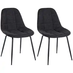 Netto Marken-Discount CLP 2er Set Stuhl Tom Stoff Farbe:dunkelgrauMaterial:Stoff Angebot