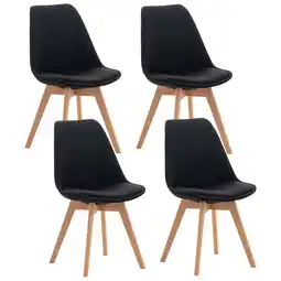 Netto Marken-Discount CLP 4er Set Stuhl Linares Stoff Farbe:schwarzMaterial:Stoff Angebot