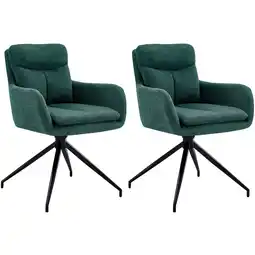 Netto Marken-Discount CLP 2er Set Esszimmerstuhl Somers Stoff Farbe:grün Angebot