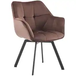 Netto Marken-Discount CLP Esszimmerstuhl Jordi Samt Farbe:braun Angebot