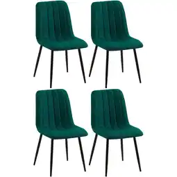 Netto Marken-Discount CLP 4er Set Stühle Dijon Stoff Material:StoffFarbe:dunkelgrün Angebot