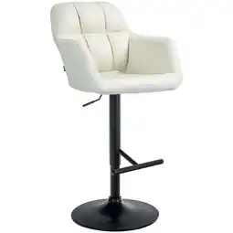 Netto Marken-Discount CLP Barhocker Natoma Stoff schwarz Farbe:cremeMaterial Gestell:Metall matt schwarz Angebot