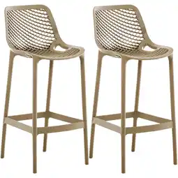 Netto Marken-Discount CLP 2er Set Barhocker Air Farbe:schlamm Angebot