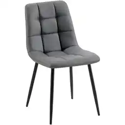 Netto Marken-Discount CLP Esszimmerstuhl Antibes Kunstleder Farbe:dunkelgrau Angebot