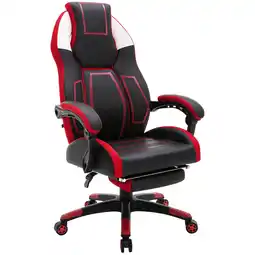 Netto Marken-Discount CLP Bürostuhl Clovis Kunstleder Farbe:schwarz/rot Angebot