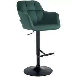 Netto Marken-Discount CLP Barhocker Natoma Samt schwarz Farbe:grünMaterial Gestell:Metall matt schwarz Angebot