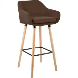Netto Marken-Discount CLP Barhocker Grant Stoff Farbe:braun Angebot